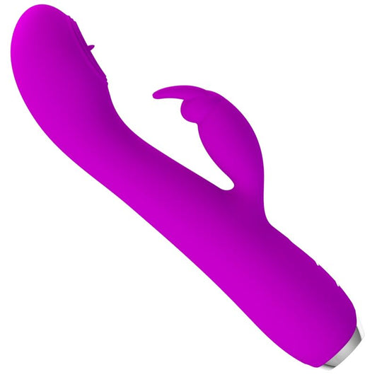 PRETTY LOVE - VIBRADOR RECARGABLE RACHEL CON VENTOSA MORADA