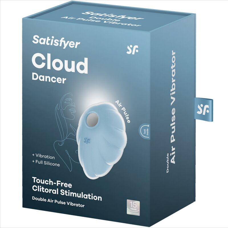 Satisfyer Cloud Dancer – Romantischer Air Pulse Vibrator mit 2 Motoren & 23 Funktionen