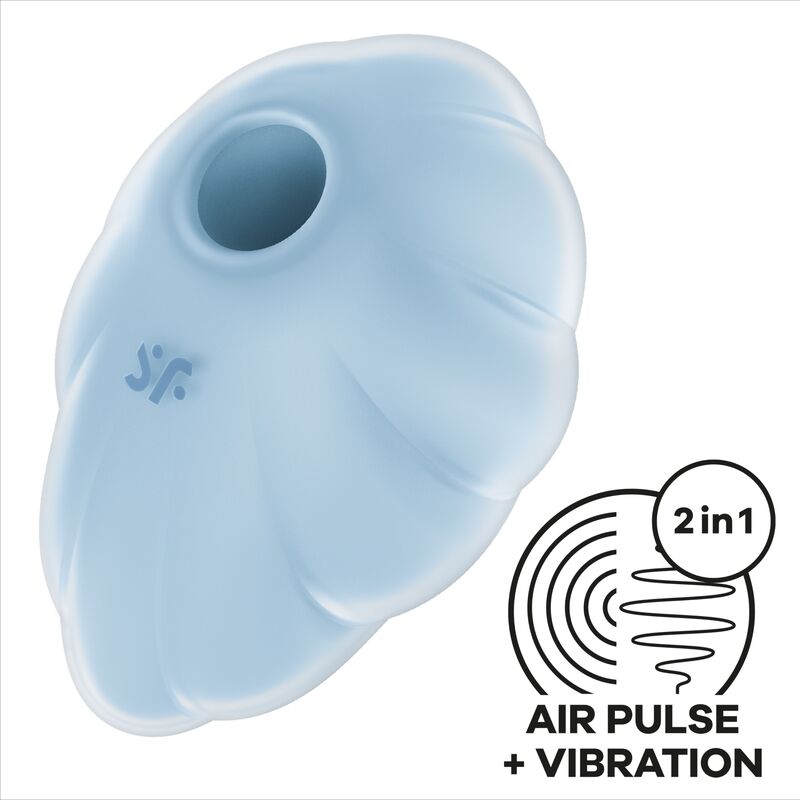 Satisfyer Cloud Dancer – Romantischer Air Pulse Vibrator mit 2 Motoren & 23 Funktionen