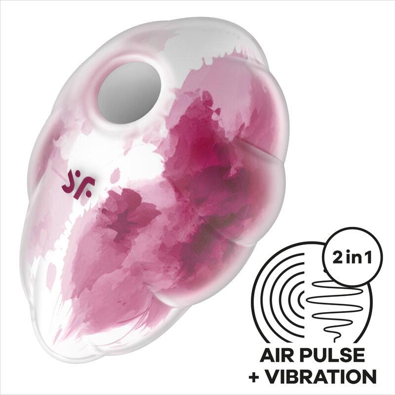 Satisfyer Cloud Dancer – Romantischer Air Pulse Vibrator mit 2 Motoren & 23 Funktionen