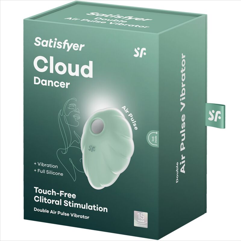 Satisfyer Cloud Dancer – Romantischer Air Pulse Vibrator mit 2 Motoren & 23 Funktionen