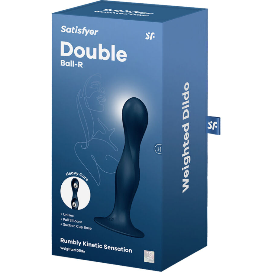 Satisfyer Double Ball-R – Gewichteter Dildo mit Saugnapf für anale & vaginale Stimulation