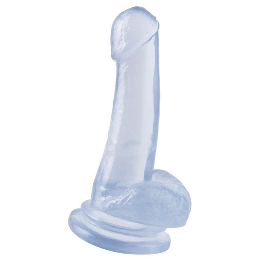 BASIX - PENE DE GELATINA TRANSPARENTE CON SUCCIÓN 18 CM