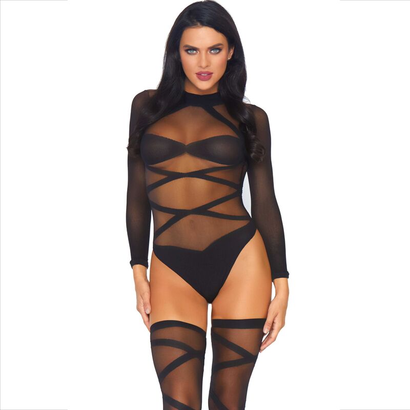 LEG AVENUE - 2-TEILIGES SET FÜR KÖRPER UND OBERSCHENKEL