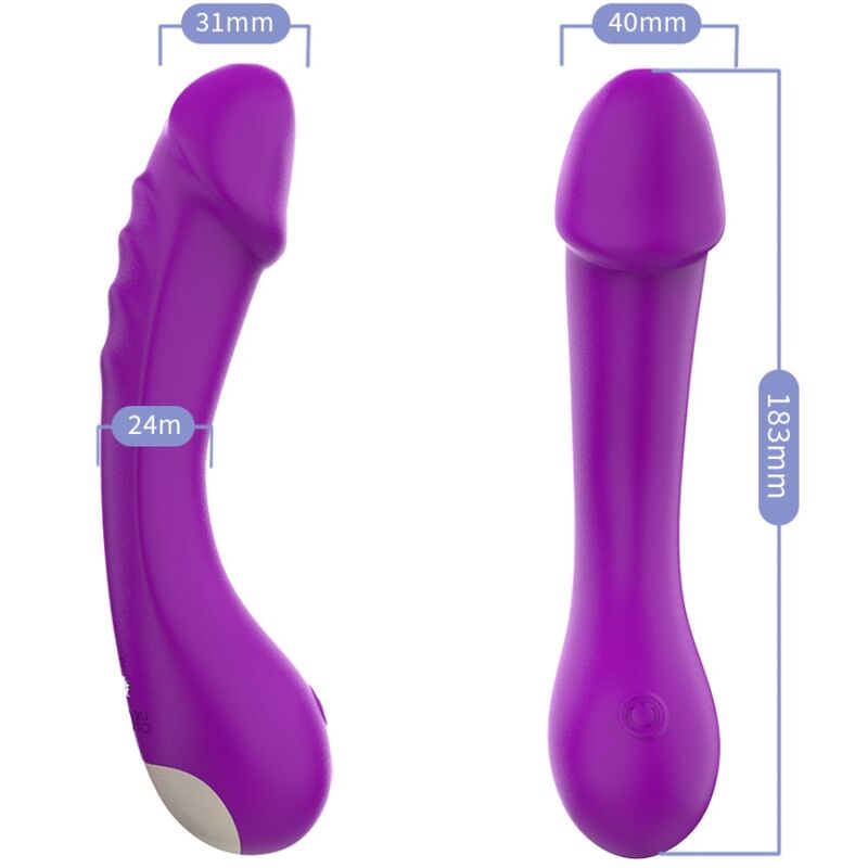 DILDO VIBRATOR G-SPOT SILIKON LILA