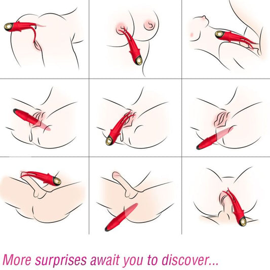 ARMONY - SHADOW VIBRATOR DOUBLE HEAD TEASING RED