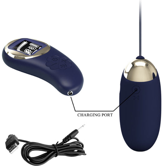 PRETTY LOVE - HUEVO VIBRADOR MINA CON CONTROL REMOTO AZUL