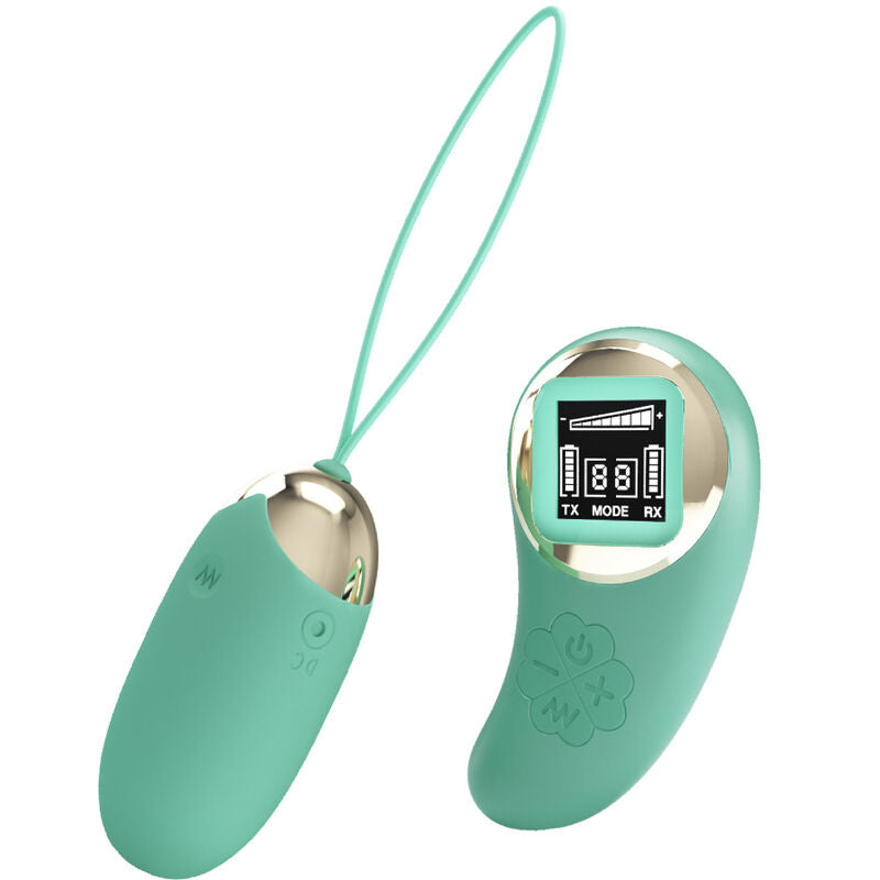 PRETTY LOVE - GREEN REMOTE CONTROL, VIBRATING EGG MINE