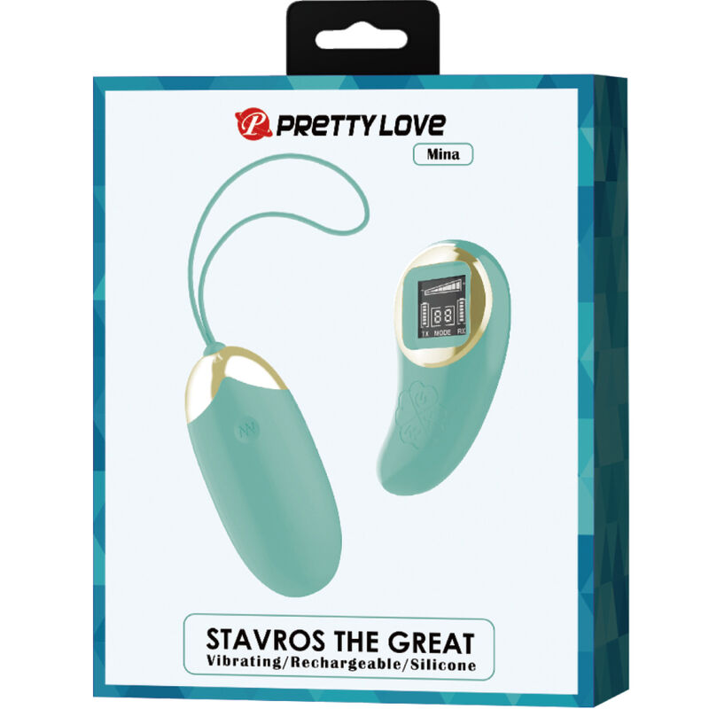 PRETTY LOVE - GREEN REMOTE CONTROL, VIBRATING EGG MINE