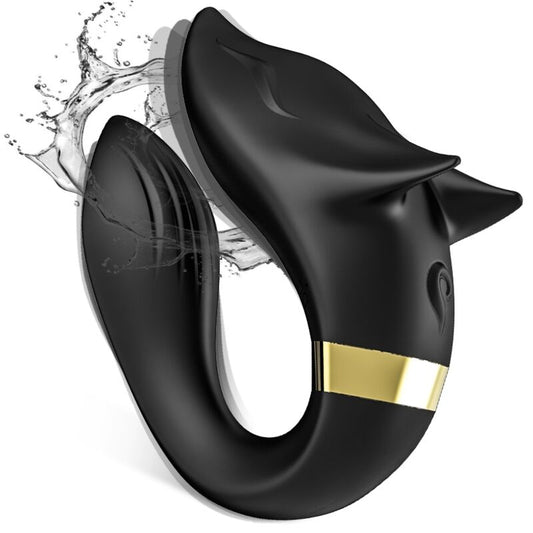 ARMONY - FOX VIBRATOR FOR COUPLES WITH REMOTE CONTROL BLACK