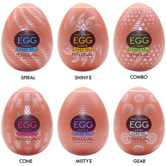 TENGA - HARD-BOILED MASTURBATOR EGG PACK OF 6 UNITS