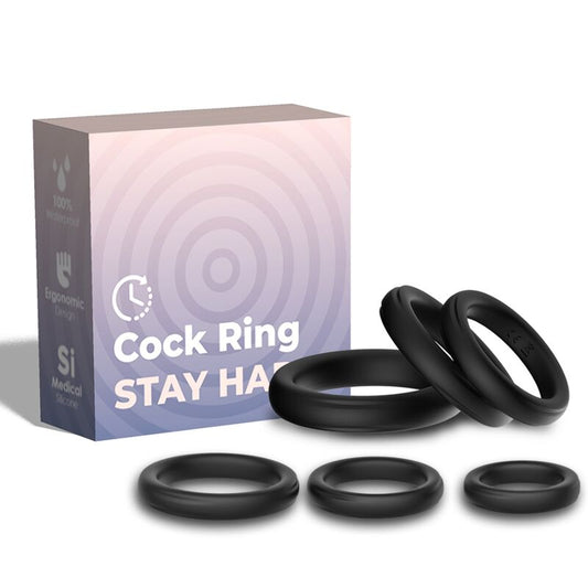 ARMONY - RETAINING RINGS SILICONE BLACK
