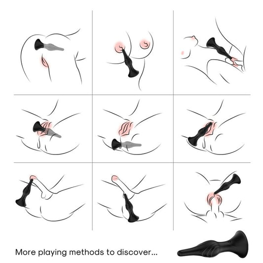 ARMONY - VIBRATOR & ANAL PLUG REMOTE CONTROL BLACK