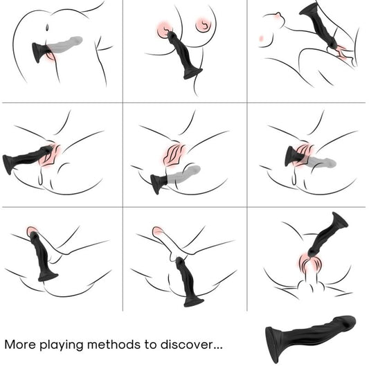 ARMONY - DILDO VIBRADOR Y PLUG ANAL CONTROL REMOTO NEGRO
