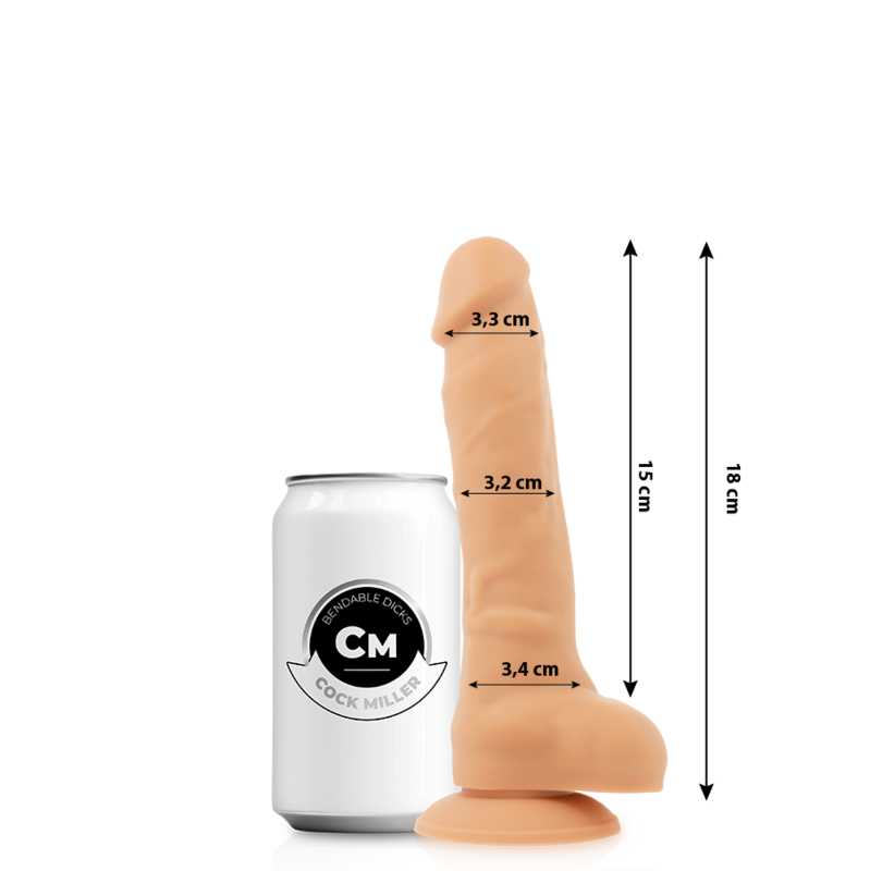 COCK MILLER - SILICONE-TIGHT ARTICULATING COCKSIL 18 CM
