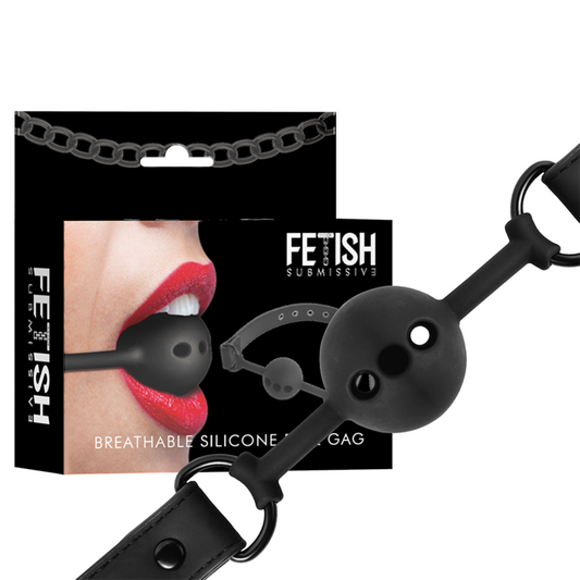 FETISH SUBMISSIVE BONDAGE - BREATHABLE SILICONE BALL TUBE