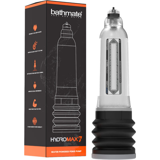 BATHMATE - HYDROMAX 7 TRANSPARENT PENIS ENLARGEMENT PUMP