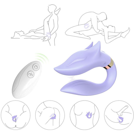 ARMONY - FOX VIBRATOR FOR COUPLES, REMOTE CONTROL, PURPLE