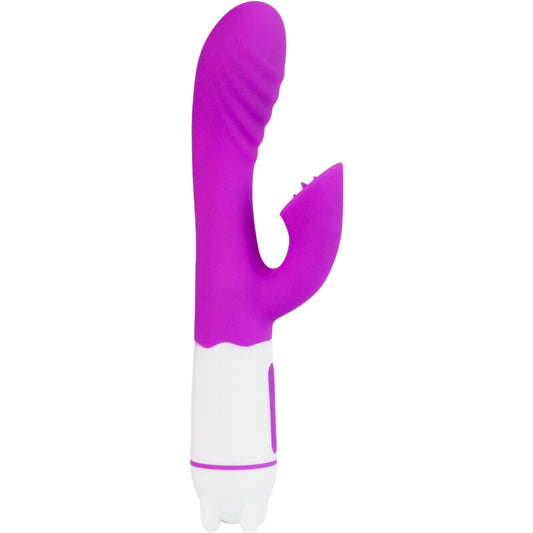 ARMONY - VIBRADOR Y ESTIMULADOR HAPPY CON LENGUA RECARGABLE MORADA