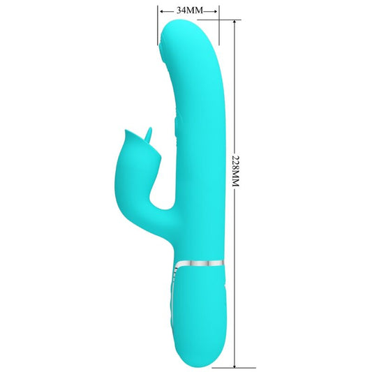 PRETTY LOVE - VIBRADOR CONEJO CON AGUA VERDE PARA LAMER