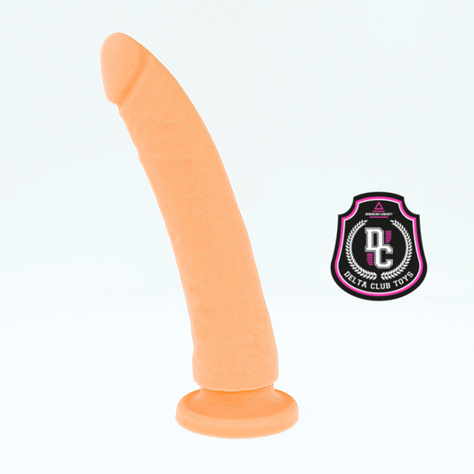 DELTA CLUB - JUGUETES DILDO NATURAL DE SILICONA MÉDICA 23 CM -O- 4.5 CM