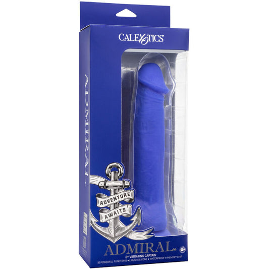 CALEXOTICS - ADMIRAL KAPITN DILDO VIBRADOR REALISTA AZUL