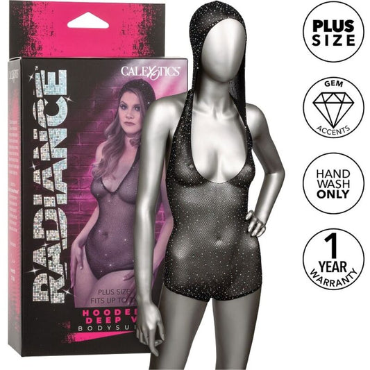 CALEXOTICS - RADIANCE BODY DE V PROFUNDO CON CAPUCHA Y TALLA GRANDE