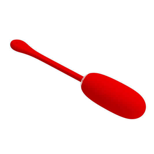PRETTY LOVE - JULIUS WATERPROOF, RECHARGEABLE VIBRATING EGG RED