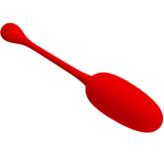 PRETTY LOVE - HUEVO VIBRADOR RECARGABLE ROJO KNUCKER