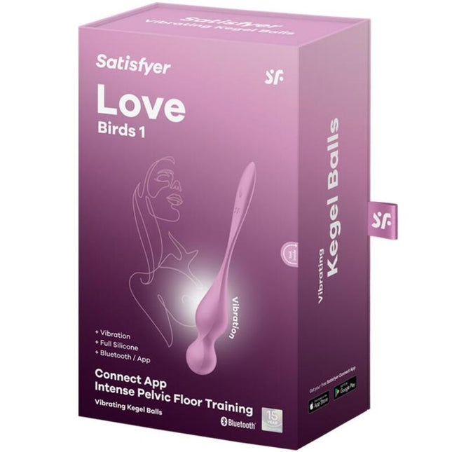 SATISFYER - LOVE BIRDS BOLAS VIBRATORIAS KEGEL ROSAS