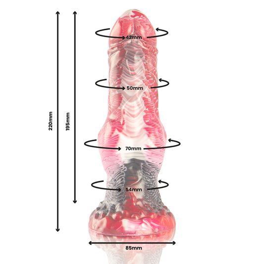 ÉPICO - DILDO HELIOS CON CALOR Y ÉXTASIS EN LOS TESTÍCULOS