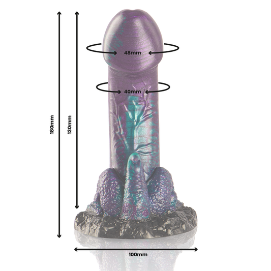 EPIC - BASILISK DILDO DOUBLE SCALY PLEASURE, SMALL SIZE