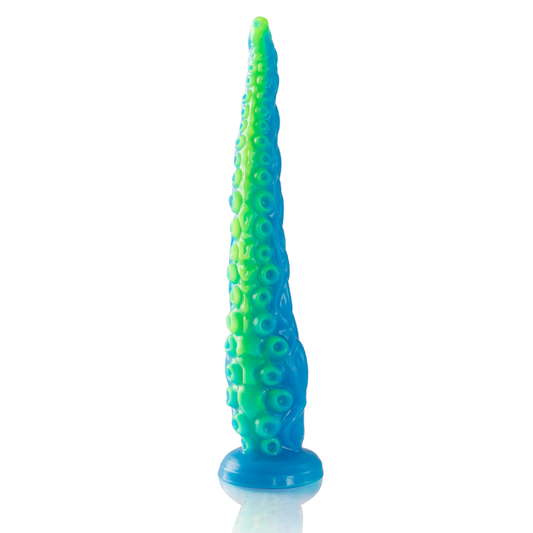 EPIC - SCYLLA FLUORESCENT THIN TENTACLE DILDO, LARGE SIZE