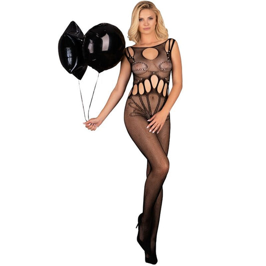 LIVCO CORSETTI FASHION - BODYSTOCKING AMAHIL CON ENTREPIERNA SIN ENTREPIERNA NEGRO TALLA ÚNICA