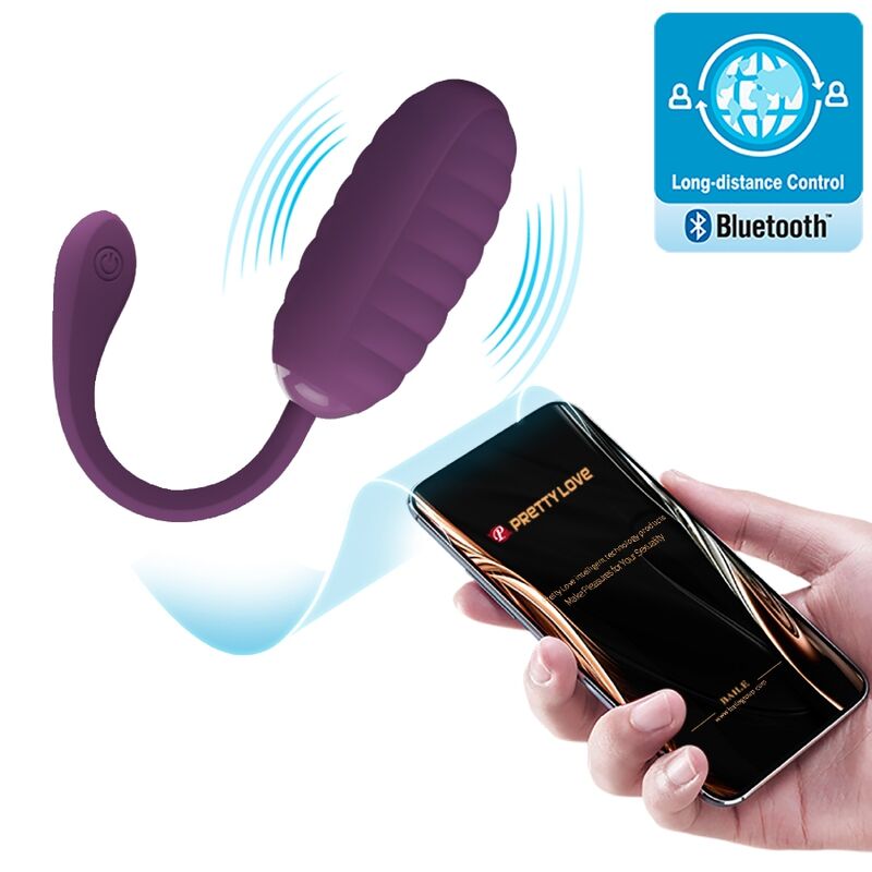 PRETTY LOVE - HUEVO VIBRADOR RECARGABLE CASPER MORADO