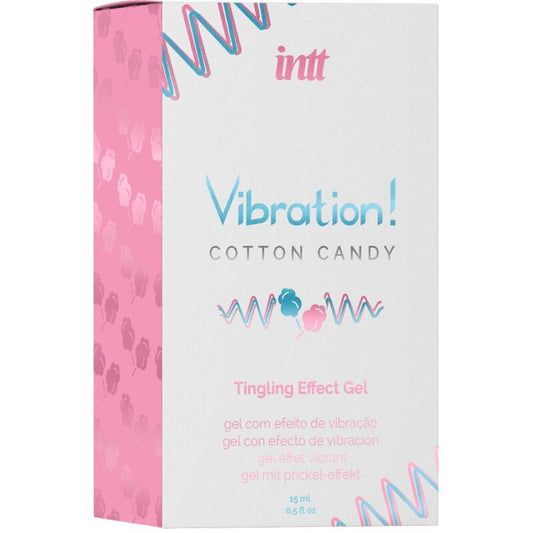 INTT - GEL VIBRADOR LÍQUIDO ALGODÓN DE AZÚCAR POTENTE INTIMULANTE 15 ML