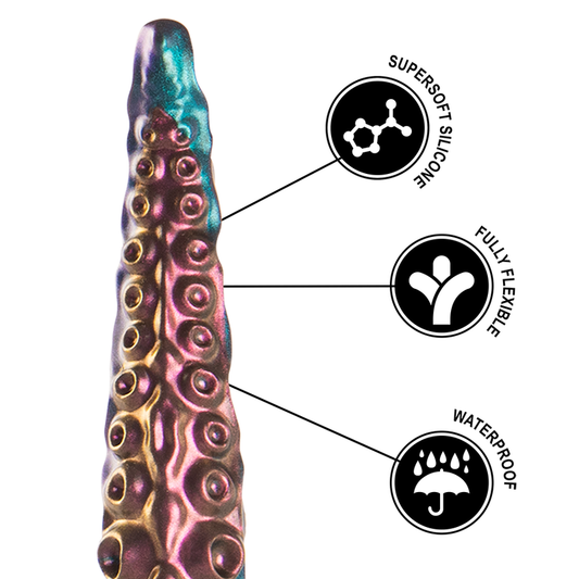 ÉPICO - DILDO DE TENTÁCULOS FINOS CARIBDIS, TAMAÑO PEQUEÑO
