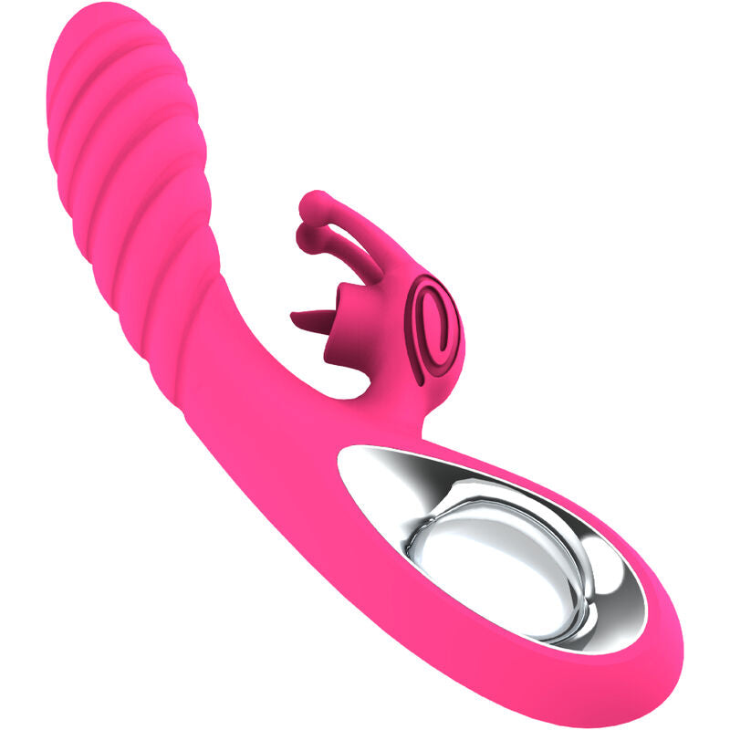 VICKY RABBIT-VIBRATOR - MIT FUCHSIA-ZUGRINGZUNGE