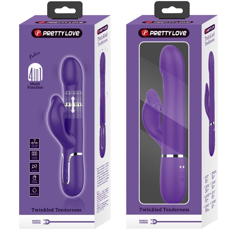 ZALIN RABBIT VIBRATOR 4 IN 1 LILA
