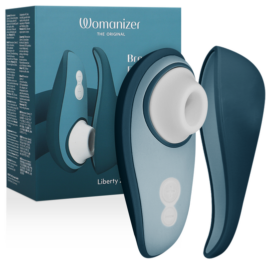 WOMANIZER - LIBERTY 2 ESTIMULADOR DE CLÍTORIS Y VENTOSA VERDE CLARO