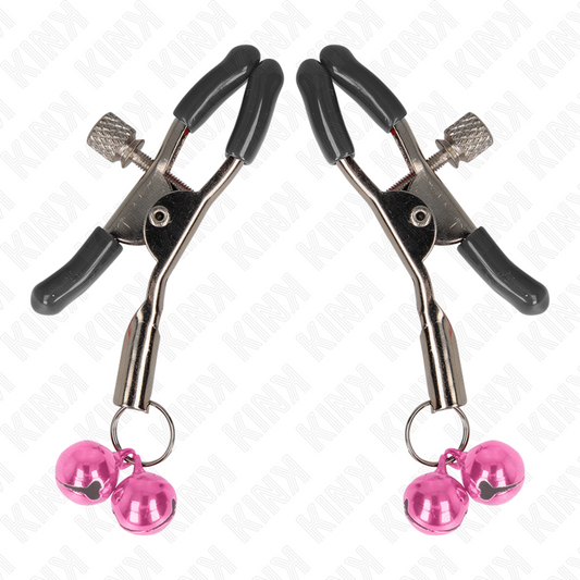 KINK - PINZA PARA PEZONES DOBLE CAMPANA ROSA 6 CM