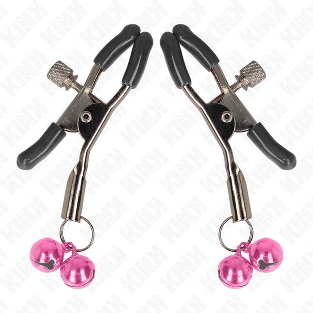 KINK - DOPPELGLÖCKCHEN-NIPPELKLAMMER ROSA 6 CM