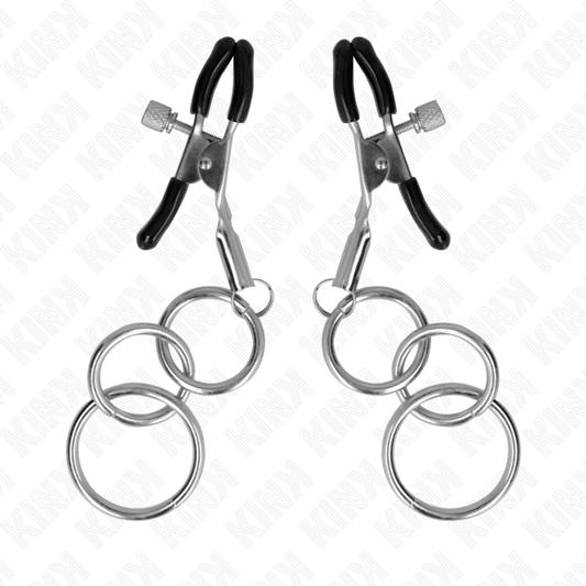KINK - 3 ABRAZADERAS DE BOQUILLA CON JUNTA TÓRICA DE 6 CM