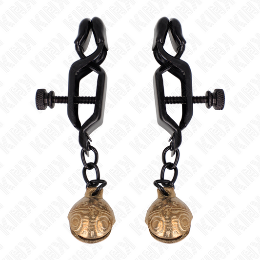 KINK - PINZAS PARA PEZONES ESTILO CAMPANA 7 CM NEGRAS