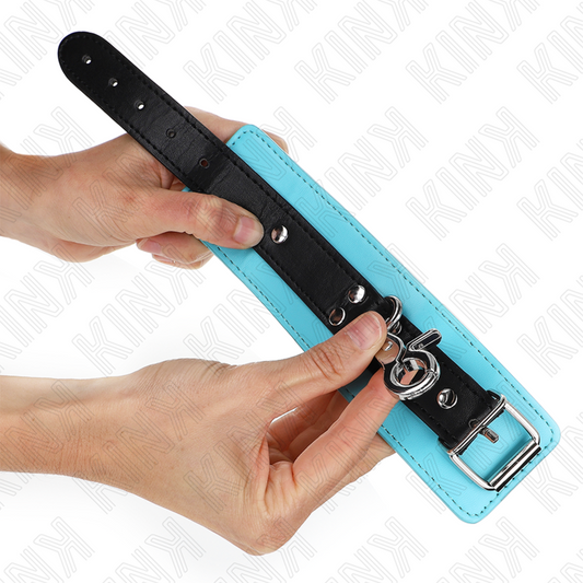 KINK - ESPOSAS PREMIUM CON CIERRE NEGRO/AZUL AJUSTABLES 21-28 CM X 5,5 CM
