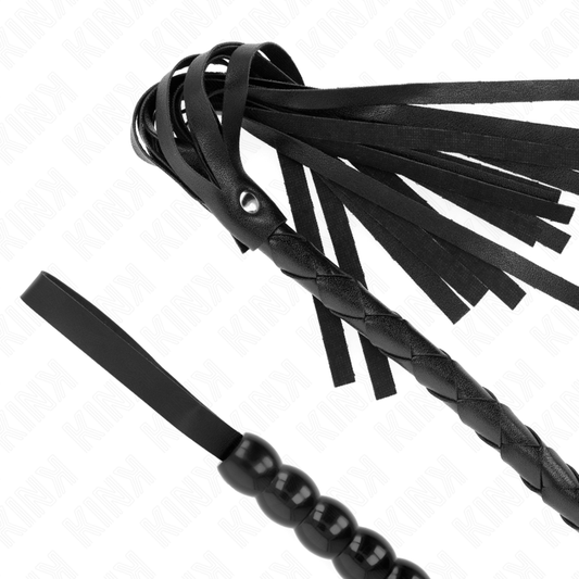KINK - SNAKE WHIP WITH PEARLS 80 CM