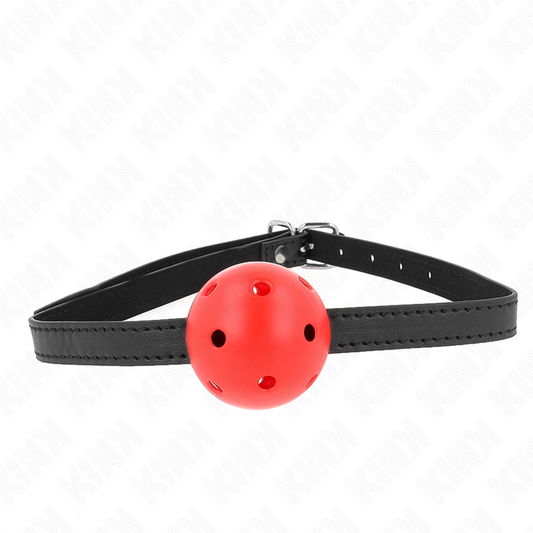 KINK - SIMPLICITY RED BREATHABLE 4.5CM BALLGAG 62 x 1.5CM