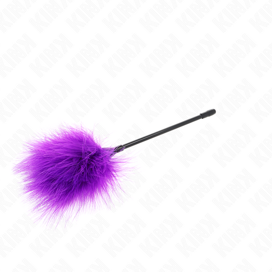KINK - PLUMAS DE COSQUILLEO MORADA PARA EL KIT DE BONDAGE 27 CM