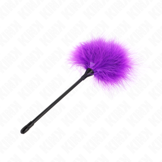 KINK - PLUMAS DE COSQUILLEO MORADA PARA EL KIT DE BONDAGE 27 CM