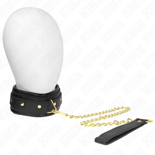 KINK - NECKLACE WITH SPONGE LEATHERETTE STRAP MODEL 1 ADJUSTABLE 37-54 CM X 3 CM